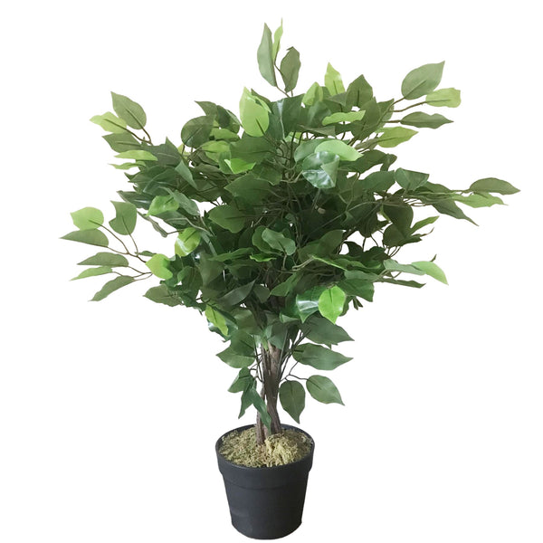 Artificial Ficus Tree Plant Green Mini Bushy Ficus 60cm Plant