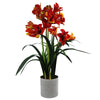 Artificial Amarylis Plant Flowers Plant Orange