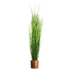 Artificial Onion Grass Plant Copper Metal Plater 130cm