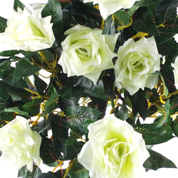 Artificial Cream Rose Tree Wedding Twisted Vine Detail 90cm