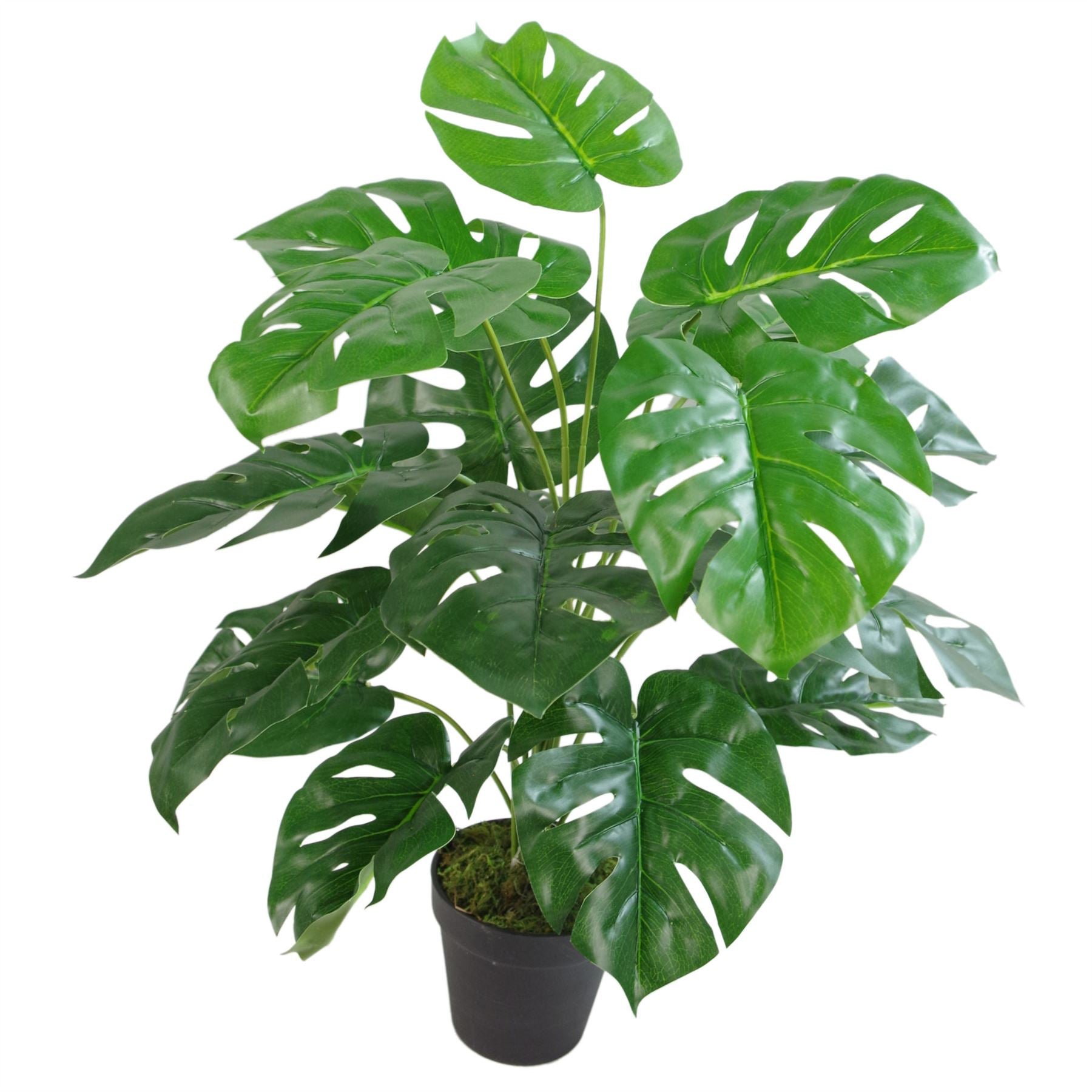 Artificial Monstera Plant 60cm Monstera Gold Metal Pot 60cm