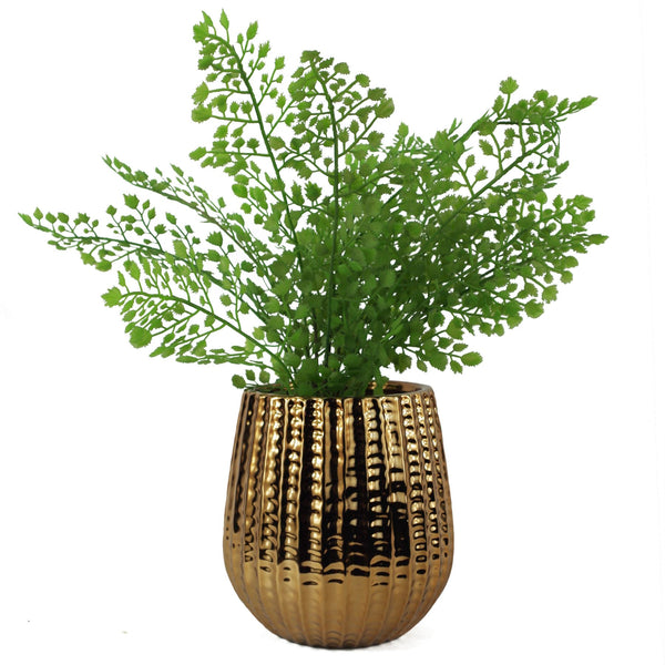 Gold Ceramic Planter