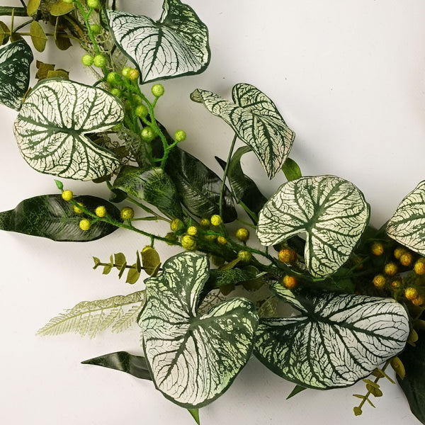 Artificial Hanging Trailing Plant Alocasia Sinuata