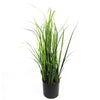 Artificial Grass Plant Blue Ceramic Planter 60cm 2ft